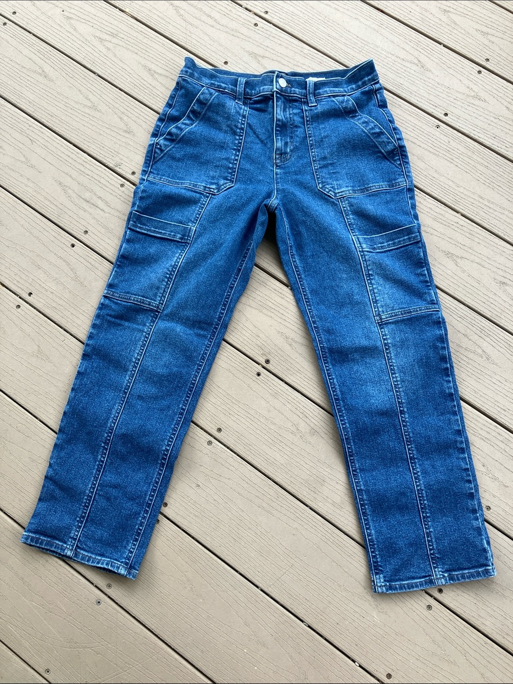 J. Crew Straight‑Leg Cargo Jeans